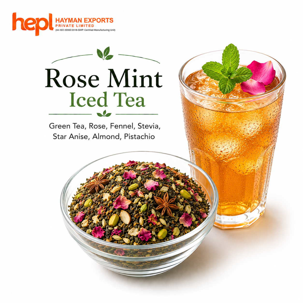 Rose Mint Iced Tea