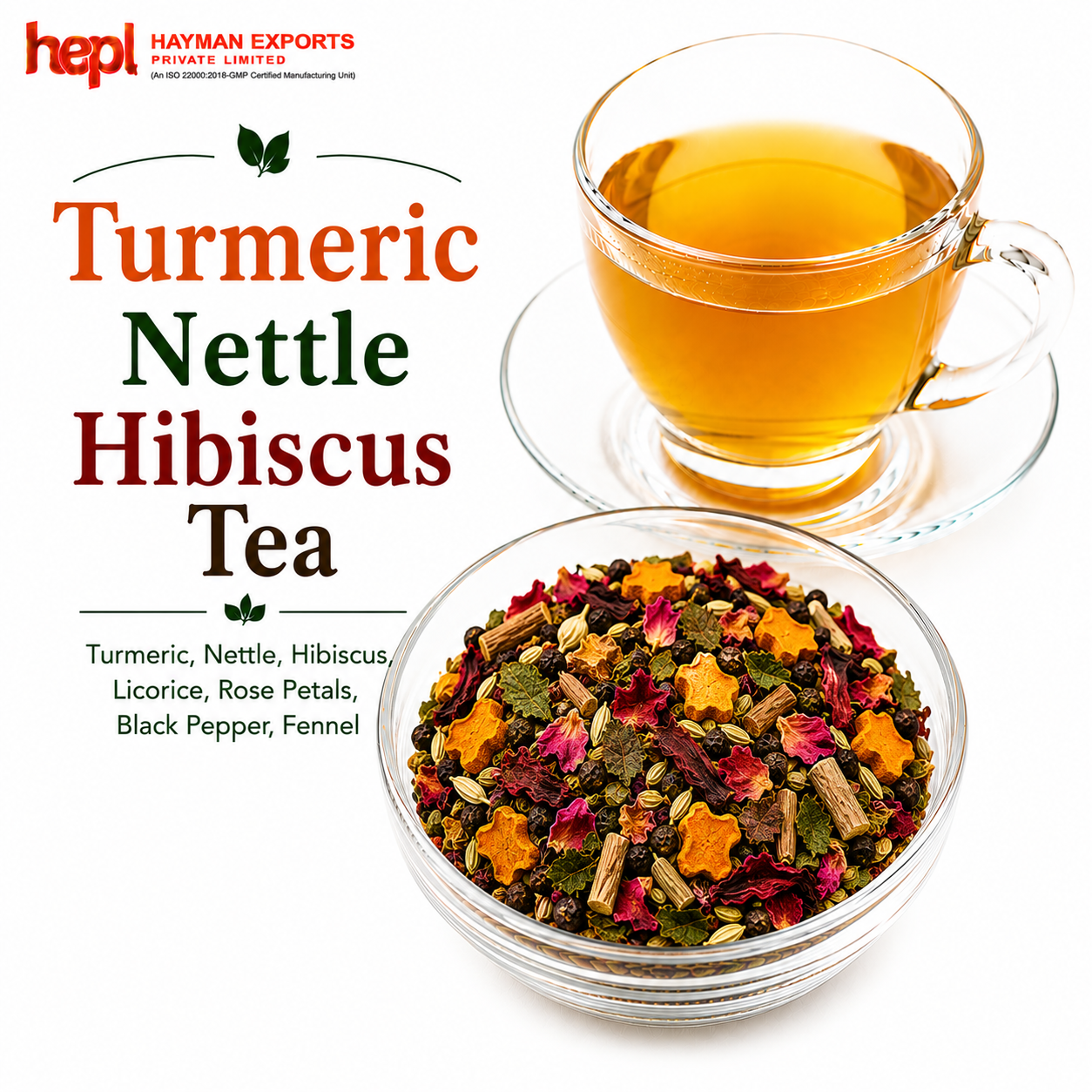 Turmeric Nettle Hibiscus Tea