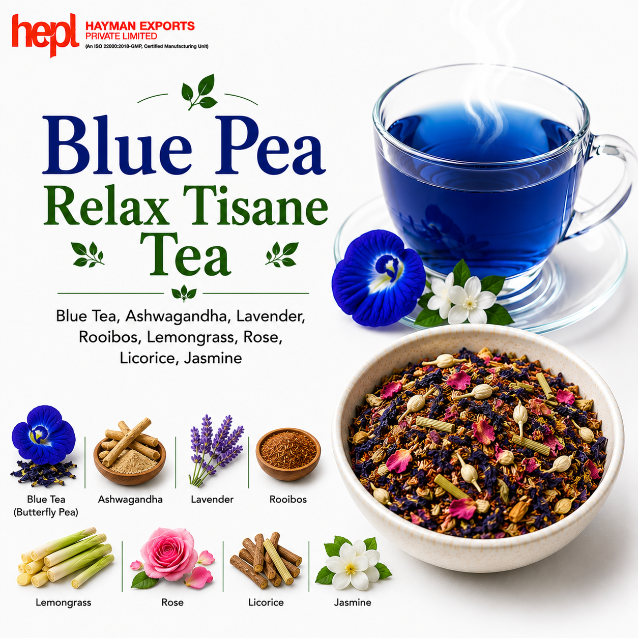 Blue Pea Relax Tisane Tea