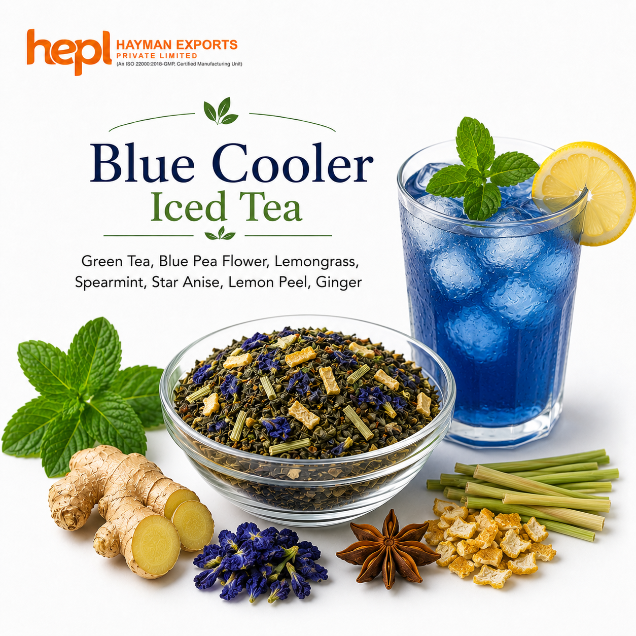 Blue Cooler Iced Tea